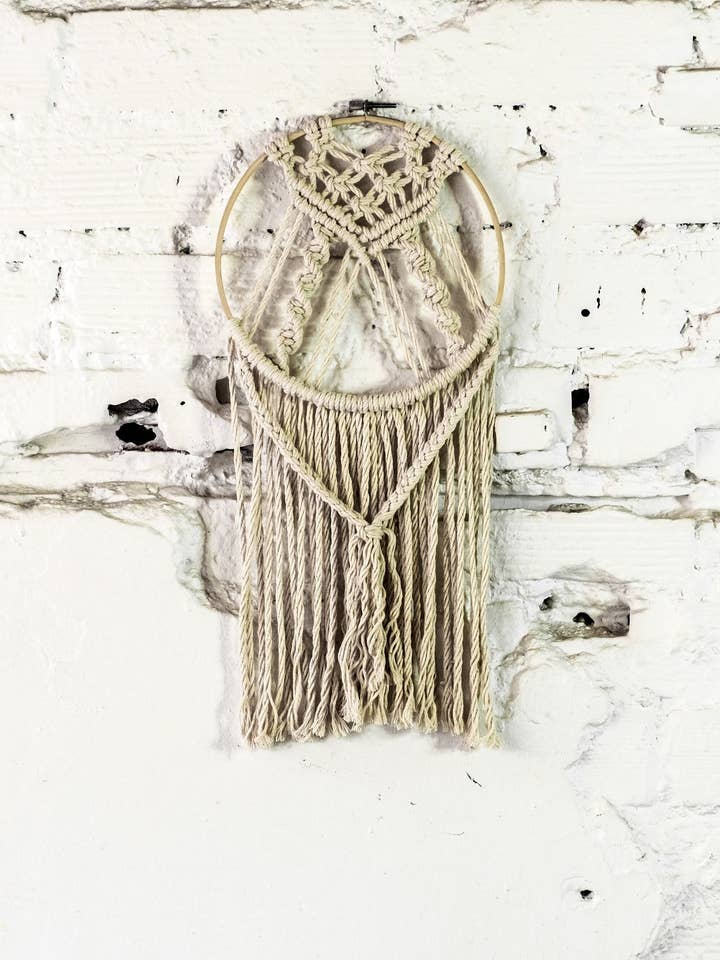 Macrame Hoop Wall Hængende, Indretning af hjemmet. for engroshandel hos Gypsy Moon Arts