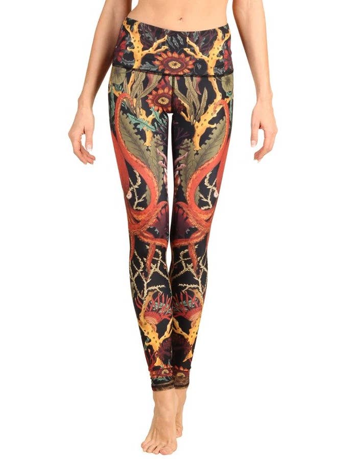 Yoga Democracy - Wholesale Athletic/Lounge Leggings - Women's - Coral My Name Printed Yoga Leggings