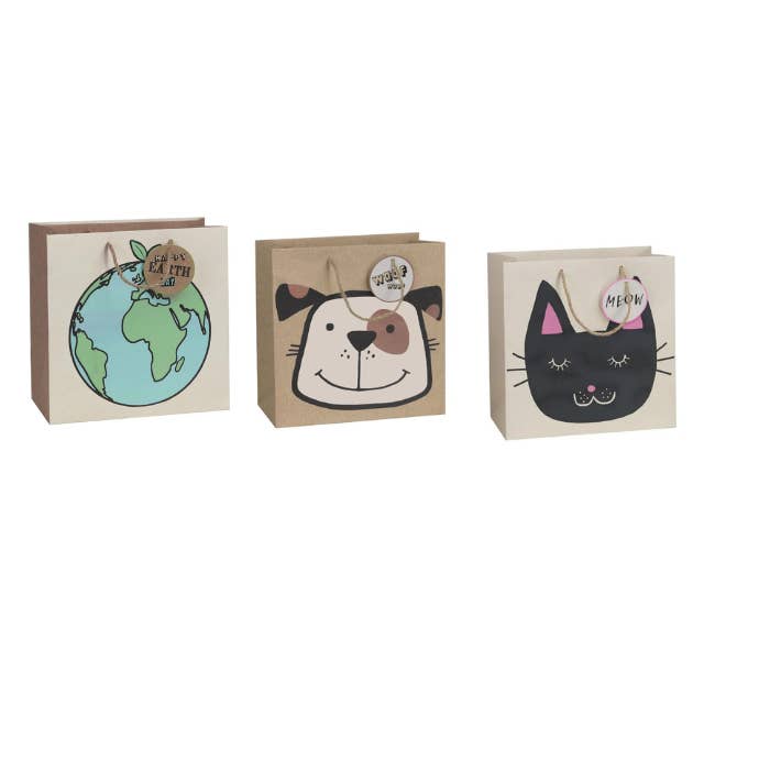 The Unique Paper Company - Wholesale Gift Bag - Eco-friendly Happy Earth Gift Bags FSCâ„¢ Sustainably Sourced