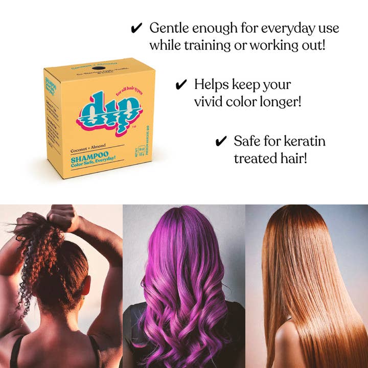 Dip - Wholesale Shampoo Puck/Solid Shampoo - Dip Shampoo Bar: Color Safe, Everyday - Coconut & Almond3
