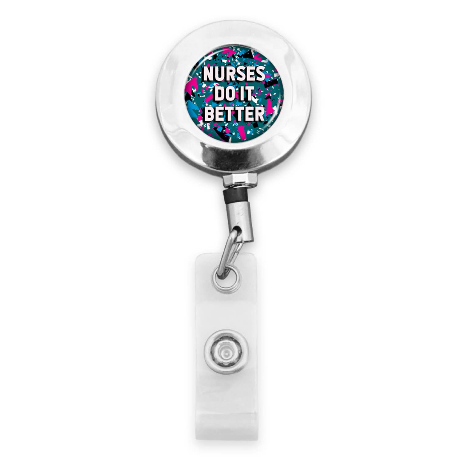 Wholesale Trust Me I Know Breast Badge Reel for your store - Faire