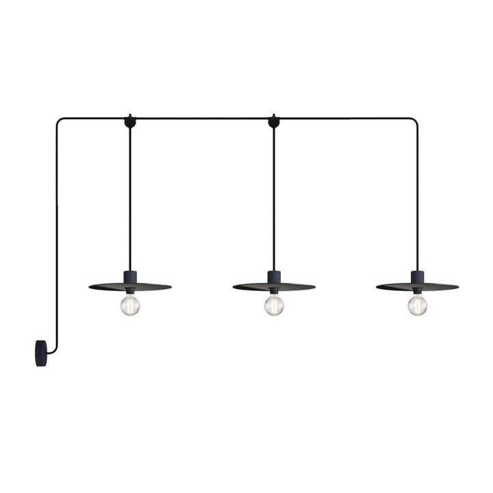 E-Snake EIVA Outdoor Lamp IP65 with 3 lights, ceiling rose, and lampshades for wholesale by LIGHTINUP S.R.L.