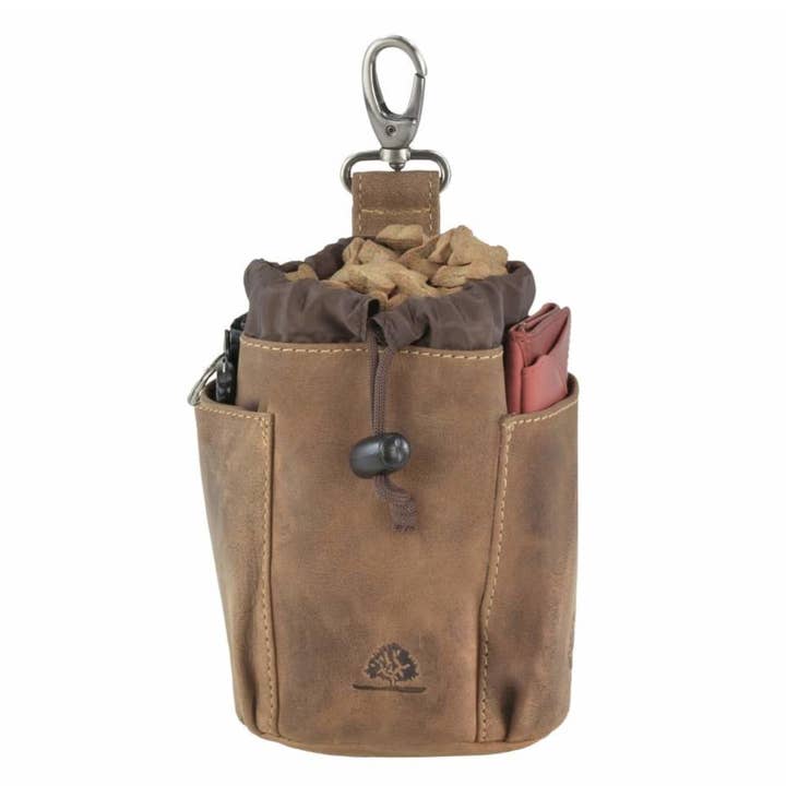 Treat bag vintage leather DB2 for wholesale by Globe Trott-Air