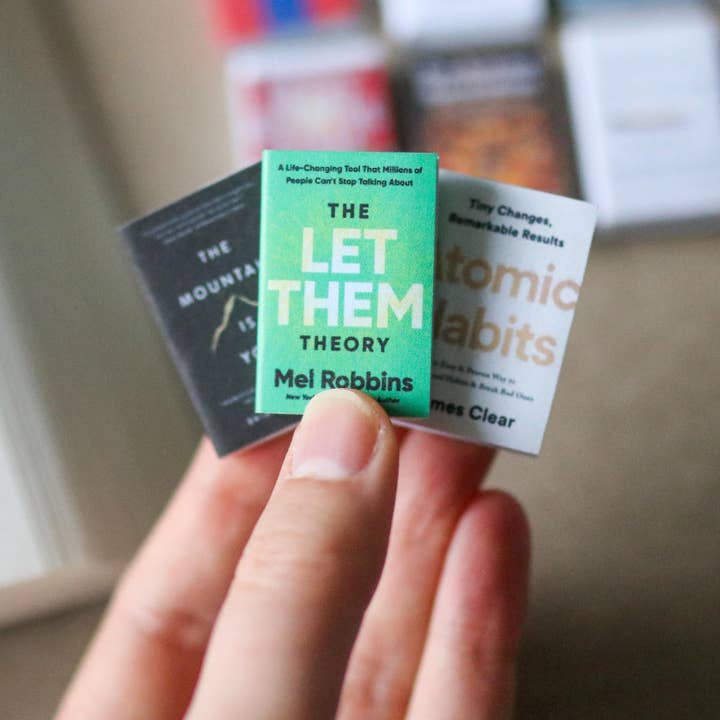 The Sticker Shop - Wholesale Decorative Figurine - Handmade MINI Non-fiction Books (set of 12 mini books)