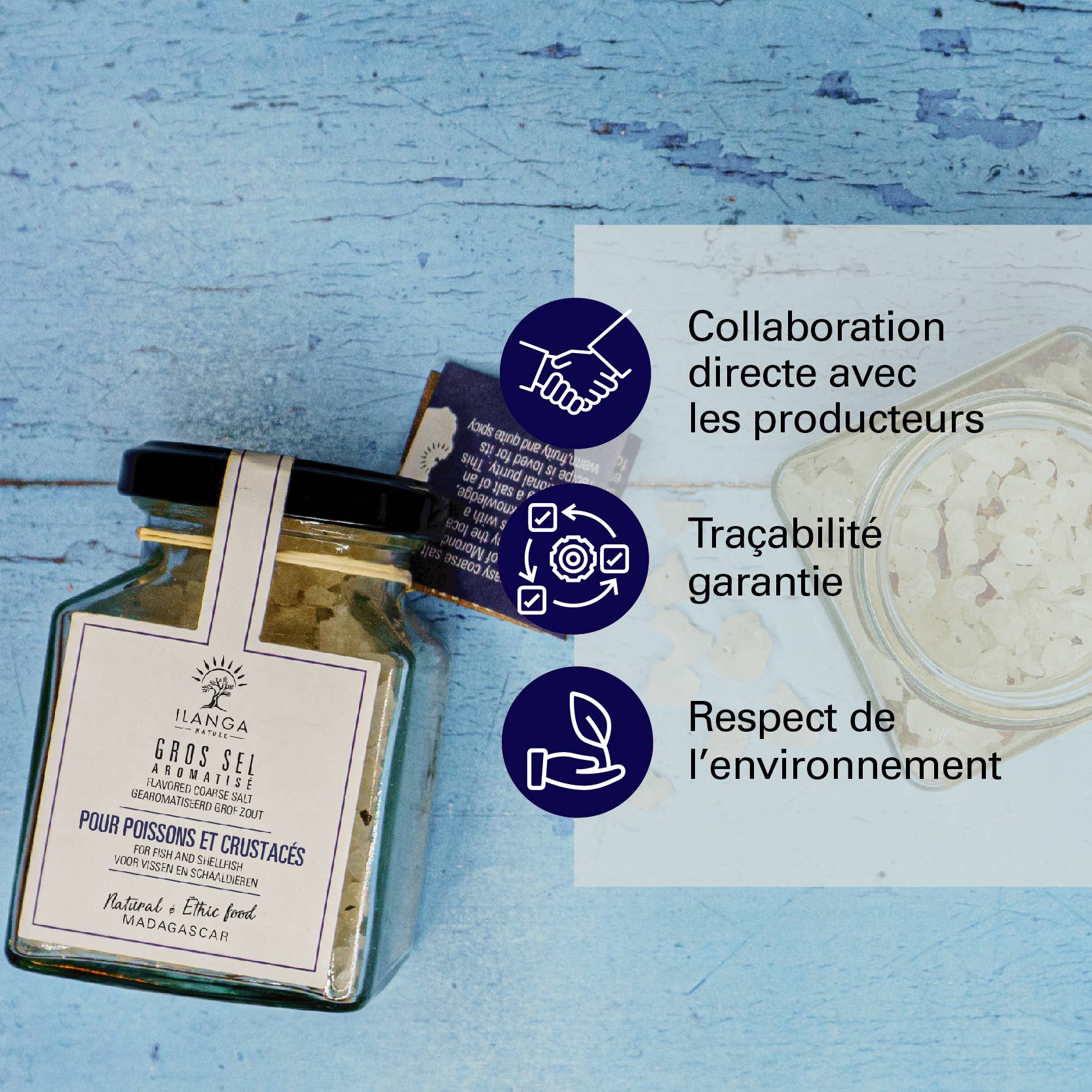 Ilanga Nature - Vente Sel - Gros Sel pour Poissons et  Crustacés 175g6