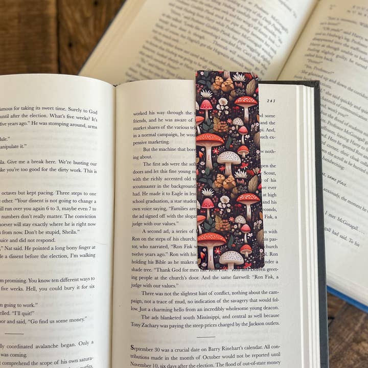 Little Turkey Shoppe - Wholesale Bookmark - Mushroom Bookmark Set, Cottagecore