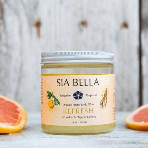 Refresh Body Glow - 18.34oz for wholesale by Sia Bella