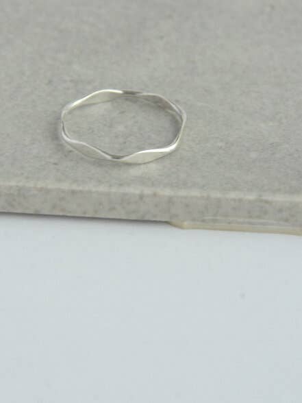 Fair Anita - Wholesale Band/Stacked Ring - Sterling Stacking Rings - Waves2