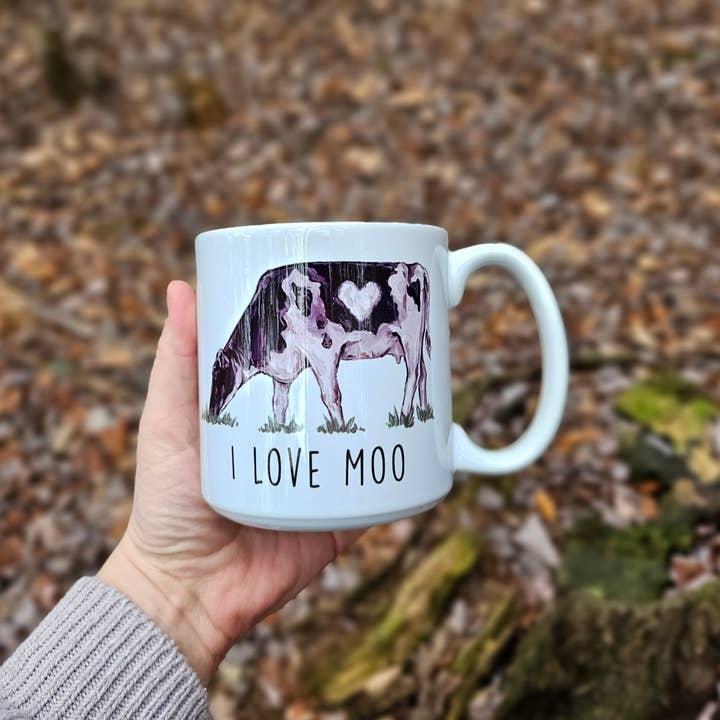 The Cranberry Finch - Wholesale Coffee Mug - I Love Moo Coffee Mug2