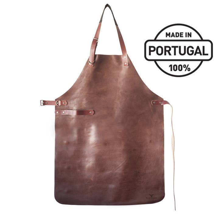 Yako&Co - Wholesale Apron - Yako&Co Leather Apron - Cognac Original A1