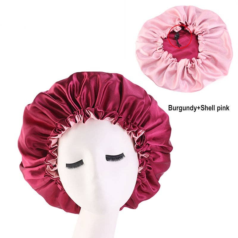 Milk & Honey – wholesale Sleep cap / bonnet – women's – Reversible Satin Bonnet4