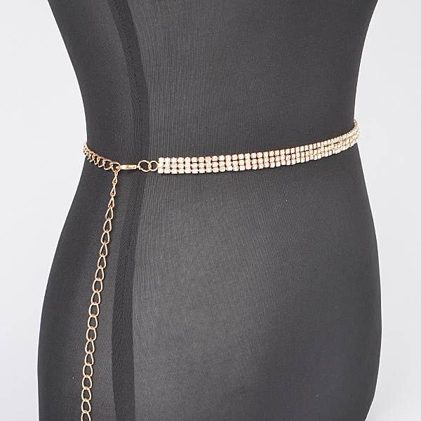 Shop Neighbors - Wholesale Belt – Women's - Rhinestone Plus Size Chain Belt5