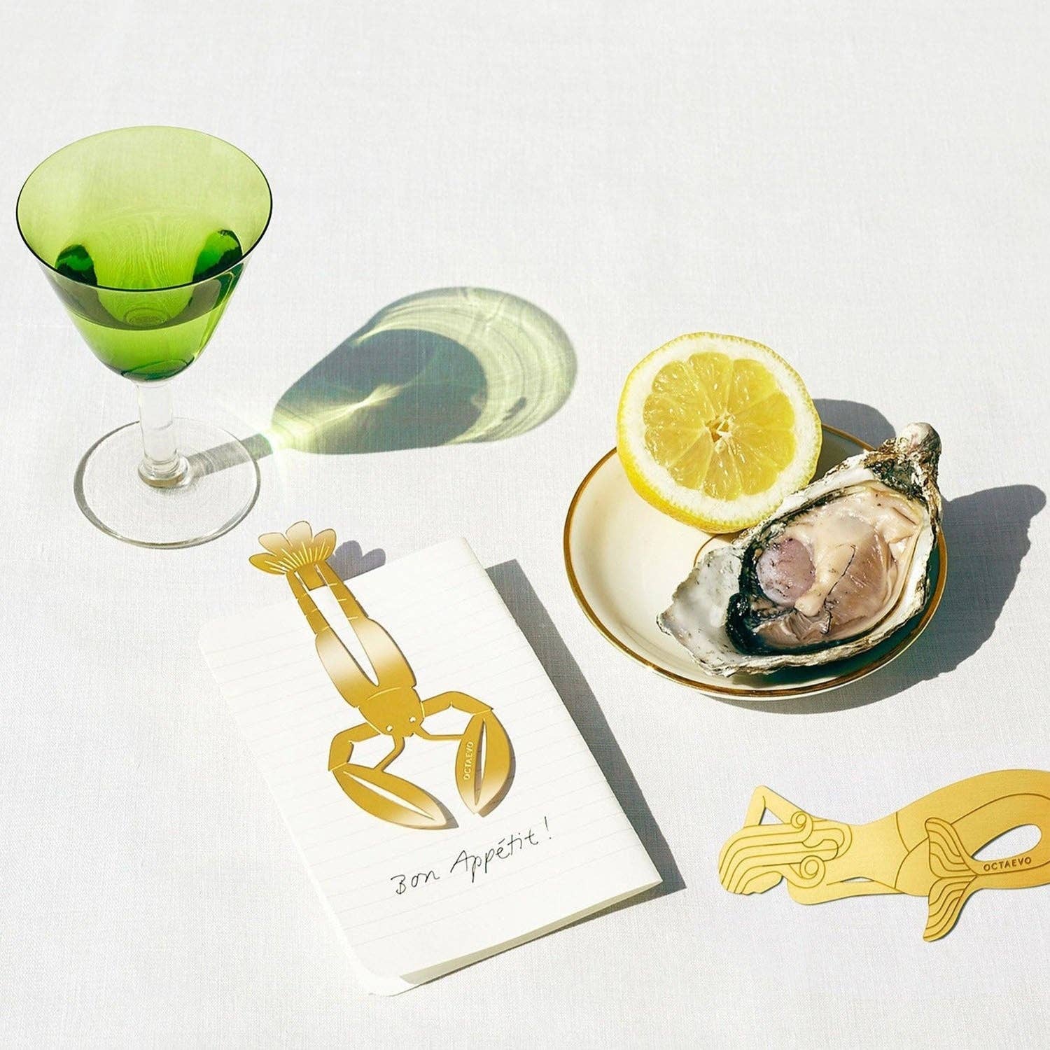 54 Celsius - Wholesale Bookmark - OCTAEVO Bookmark "Bon Vivant" - Metal w Brass Finish6