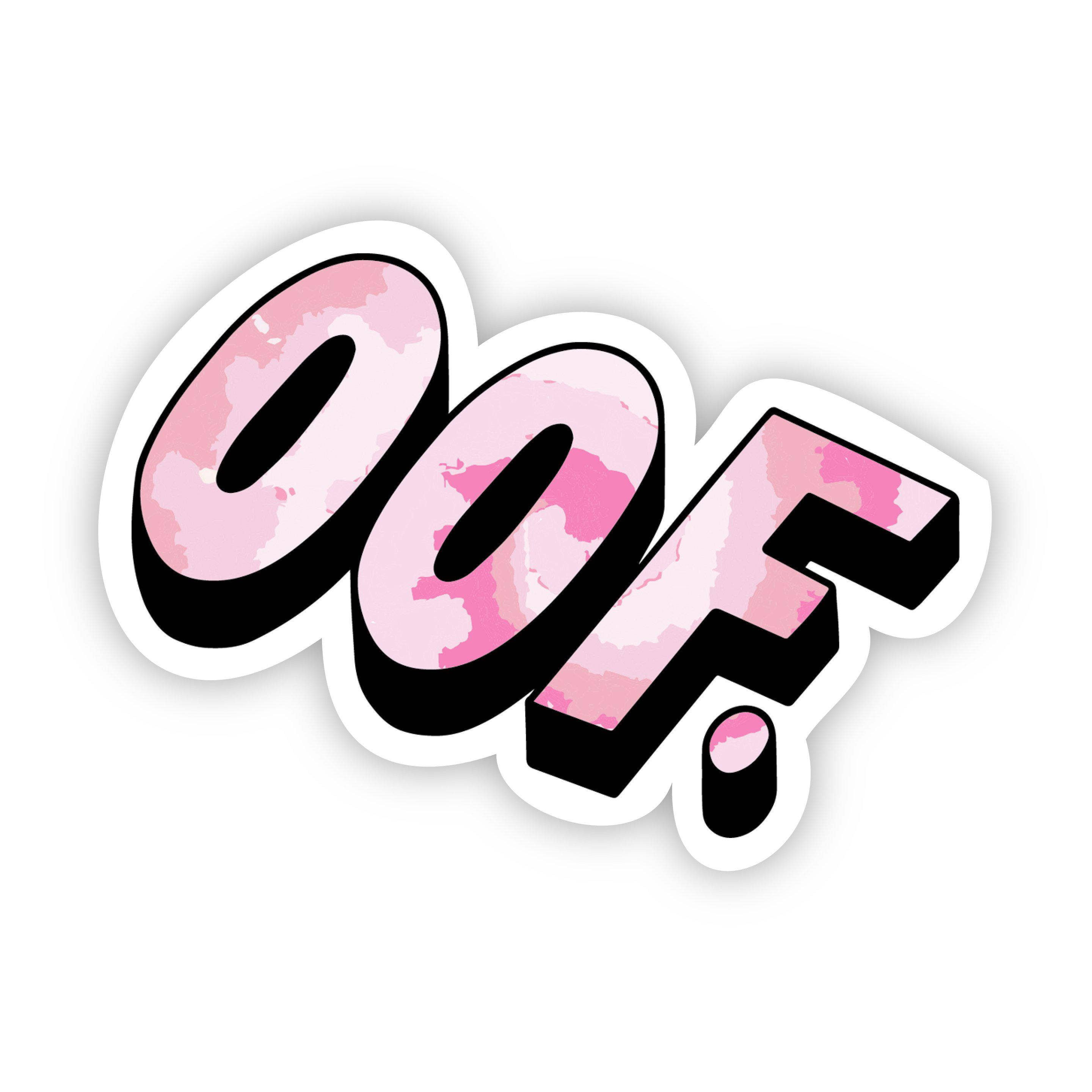 Wholesale Oof Pink Aesthetic Sticker for your store - Faire