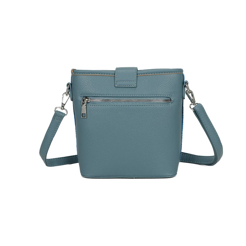 Strathurie - Wholesale Backpack - Women's - Harris Tweed Skye Blue Shoulder Bag 71133