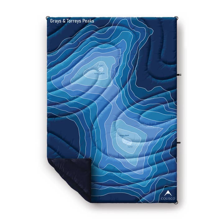 COLISCO Grays & Torreys Peaks Sherpa Blanket - 52" X 75" for wholesale by Colisco Wholesale