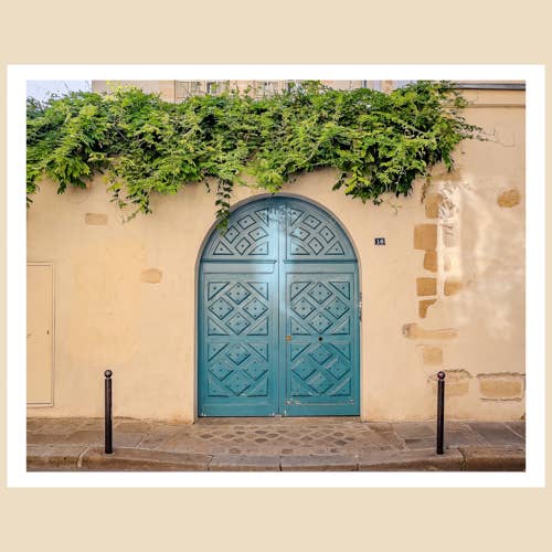 Paris Art Print (11x14): The Painted Door, Rue Madame for wholesale by Charlotte to Paris