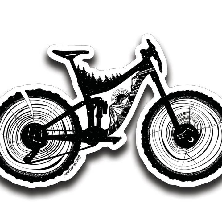 Mountain Bike Sticker for wholesale by Mountain Mornings
