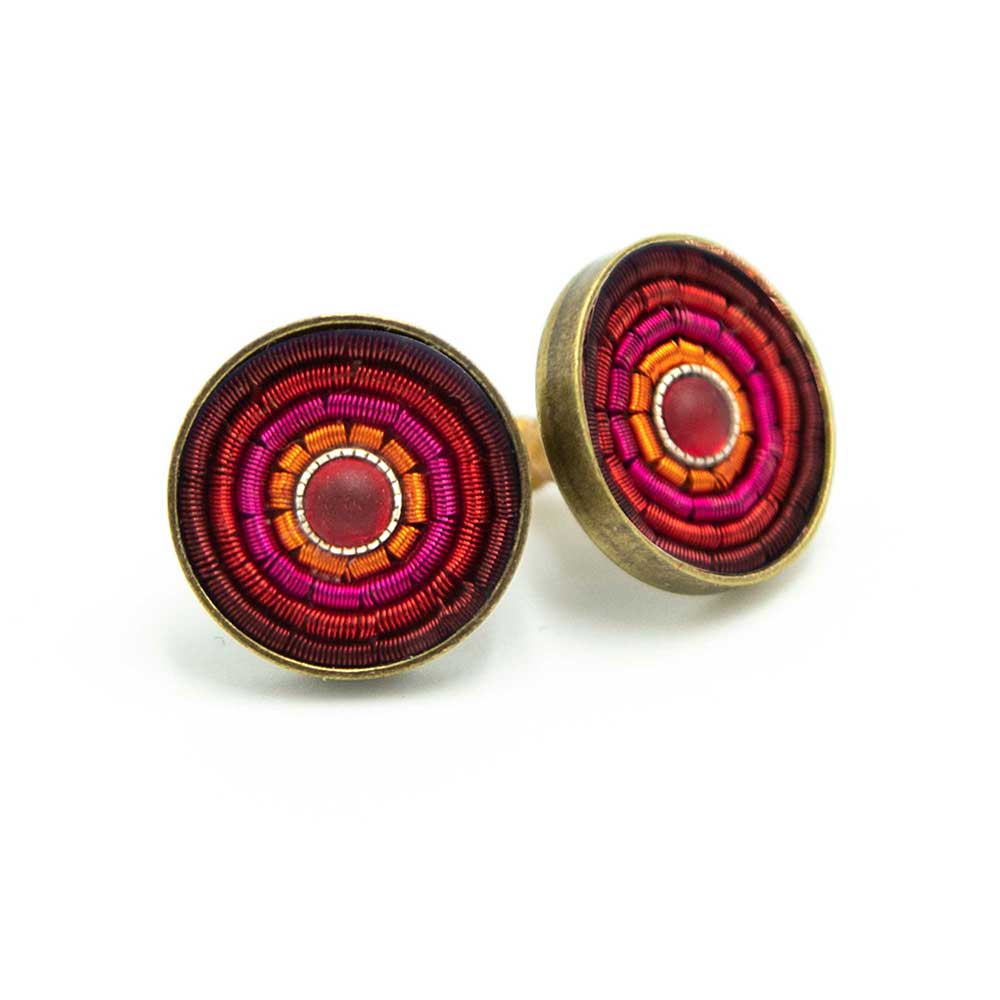 Sergio Engel jewellery – Brincos de pino por atacado – Brincos coloridos antigos Índia 0418