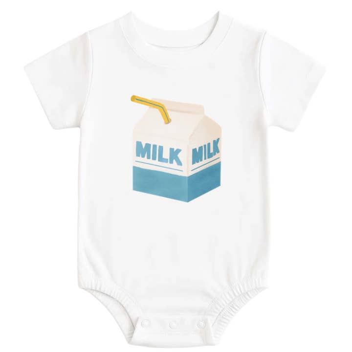 Graphic Onesie - Milk Carton for wholesale by Baby Nook