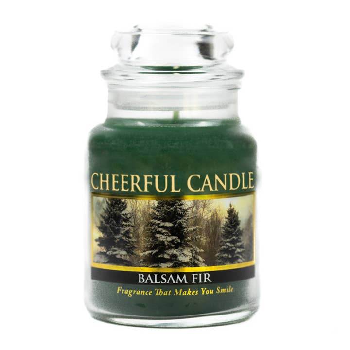 Cheerful Candle (6oz.) – Balsam Fir for wholesale by A Cheerful Giver