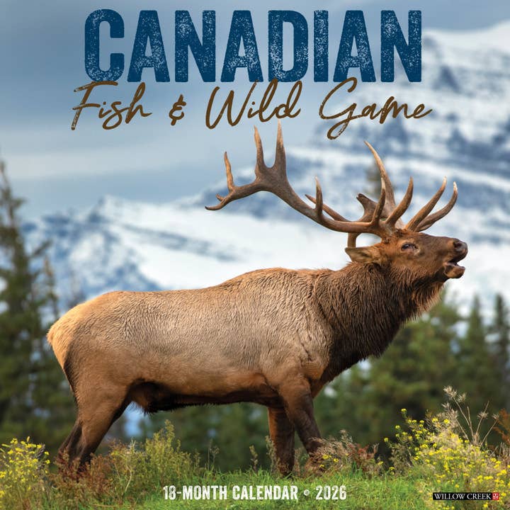 Canadese Vis & Wild Vlees 2026 Muurkalender voor wholesale door Willow Creek Press & Gifts