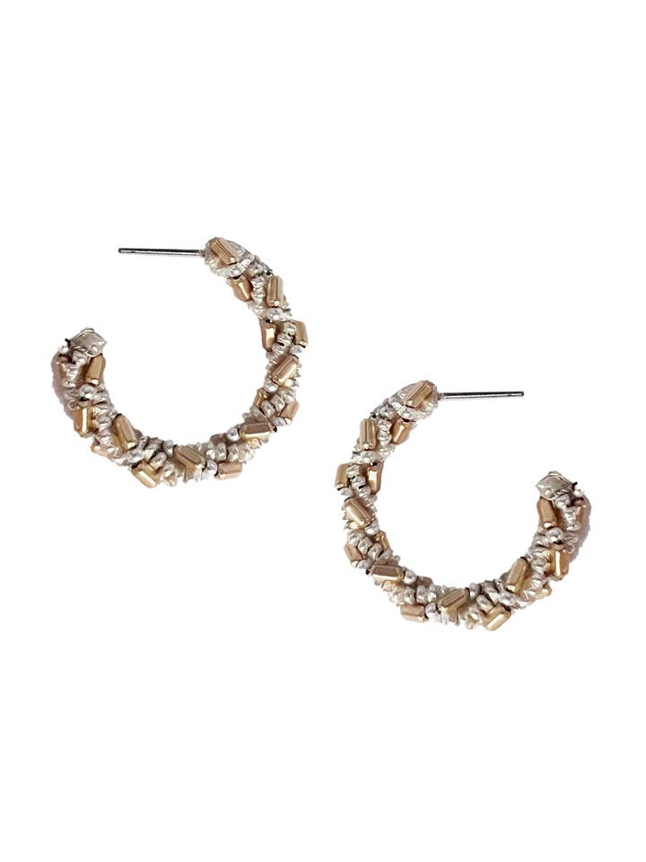 Argolas Bicolores com Missangas por atacado de Accessorize Me