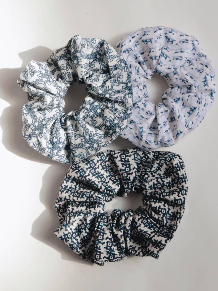 Cotton Print Hair Scrunchie for wholesale by Nyra Design