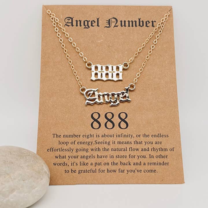 Mio Queena - Wholesale Pendant/Charm Necklace - Angel Lucky Number 1-9 Combination Necklace7