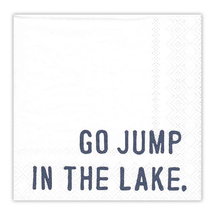 Santa Barbara Design Studio by Creative Brands - Wholesale Disposable Napkin - Face to Face Cocktail Napkin - Go Jump In the Lake