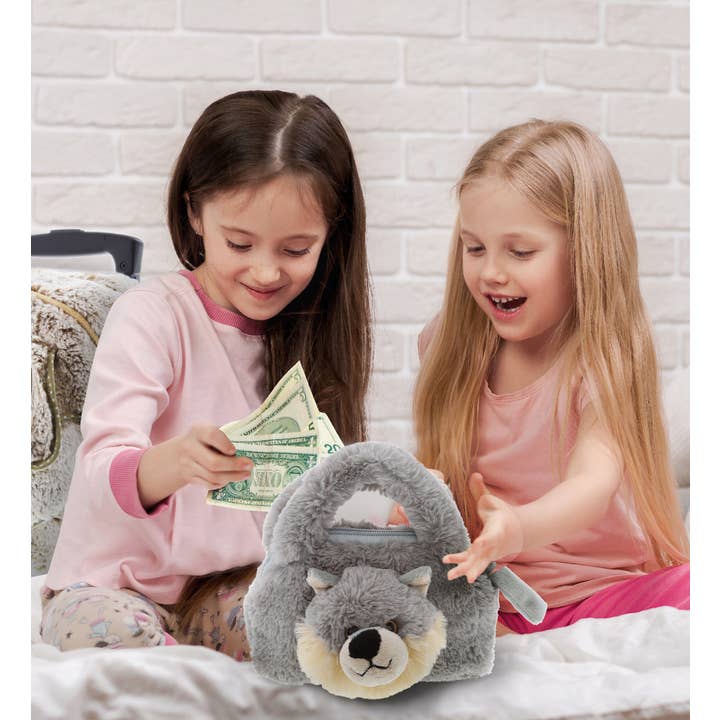 Cota Global - Wholesale Stuffed/Plush Toy - Kids & Baby - Super-Soft Plush Hand Bag - Wolf6