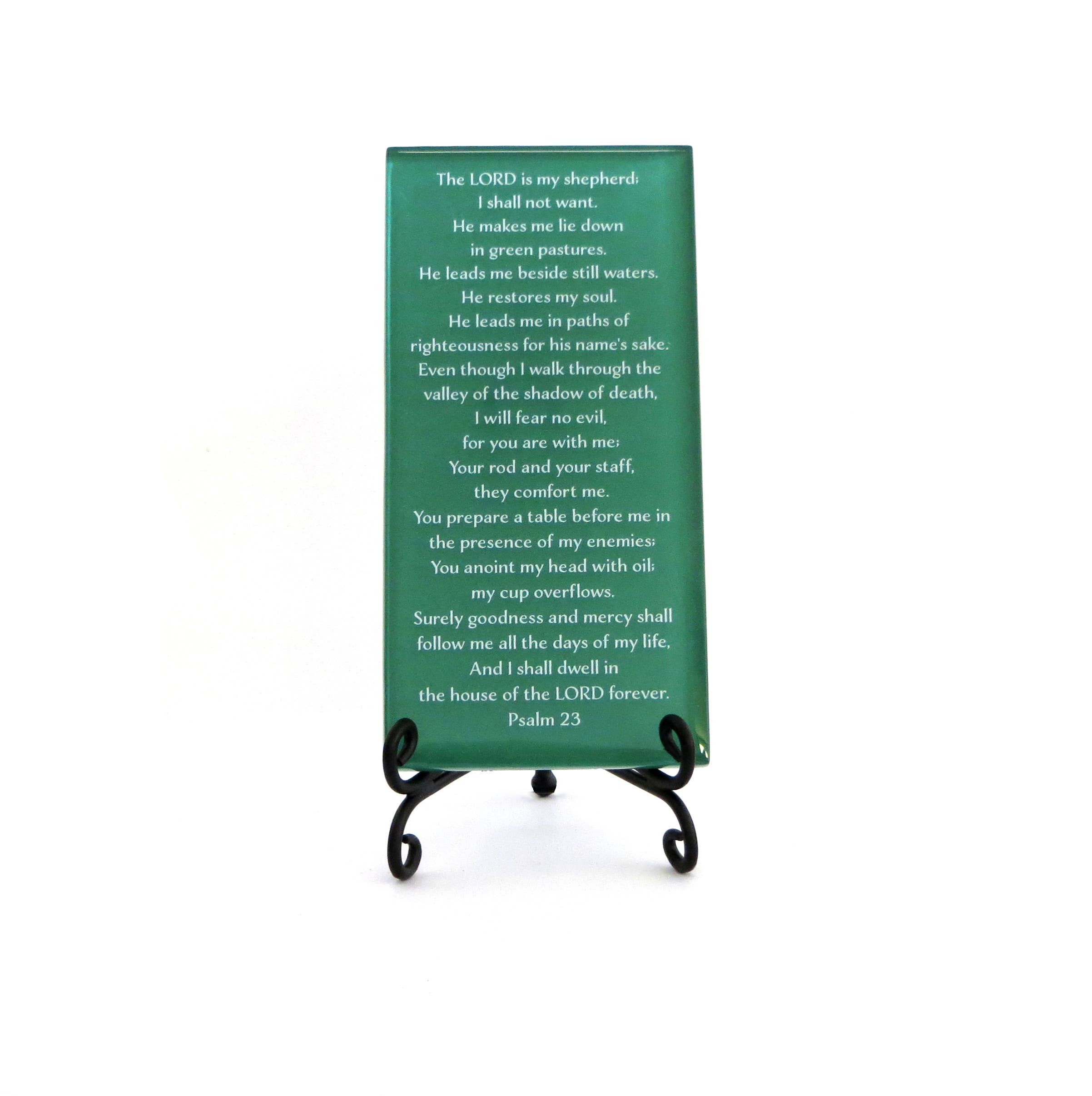 Lifeforce Glass, Inc. – Placa de parede por atacado – O 23º Salmo sobre Placa de Vidro. Presente Cristão4