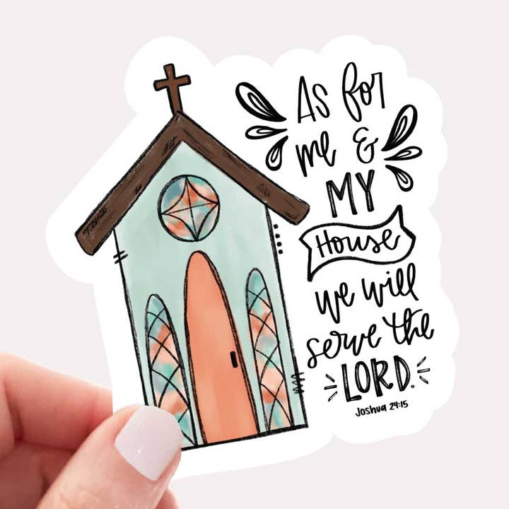 Faith-Based Stickers, Cup or Laptop Stickers, Church Art for wholesale by Clairmont & Co