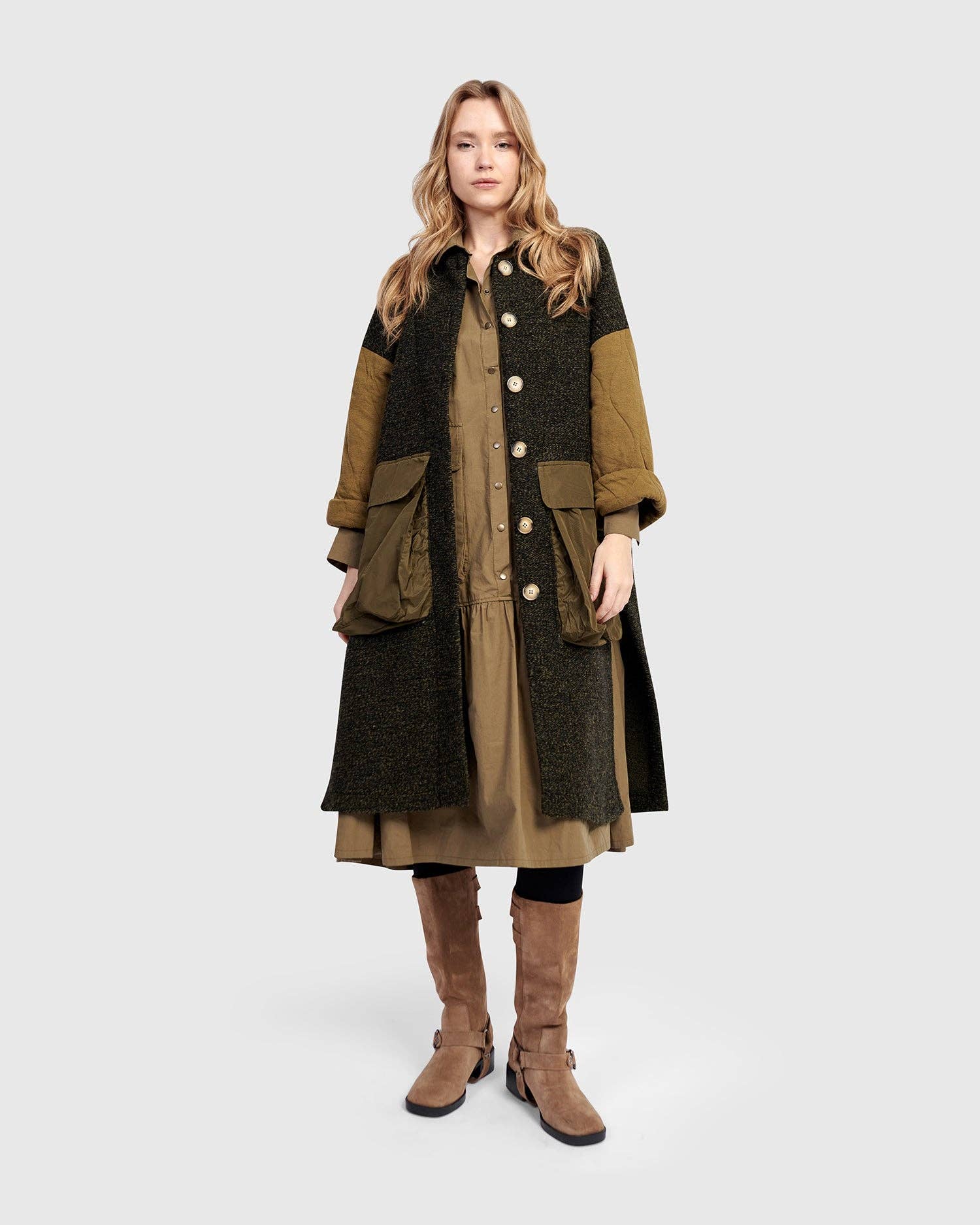 Urban Citadel Coat, Khaki for wholesale on Faire7