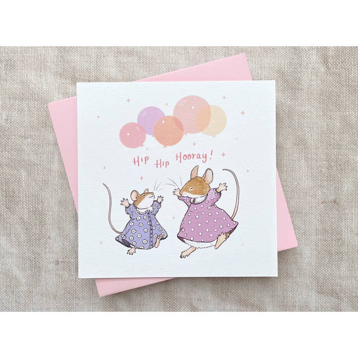 Hip Hip Hooray! Card for wholesale by Lizey May