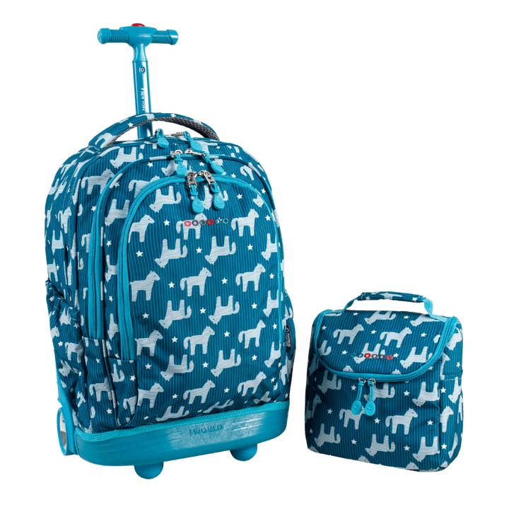 J World Setbeamer Rollrucksack mit Lunchbox (18 Zoll) für den Großhandel von J World