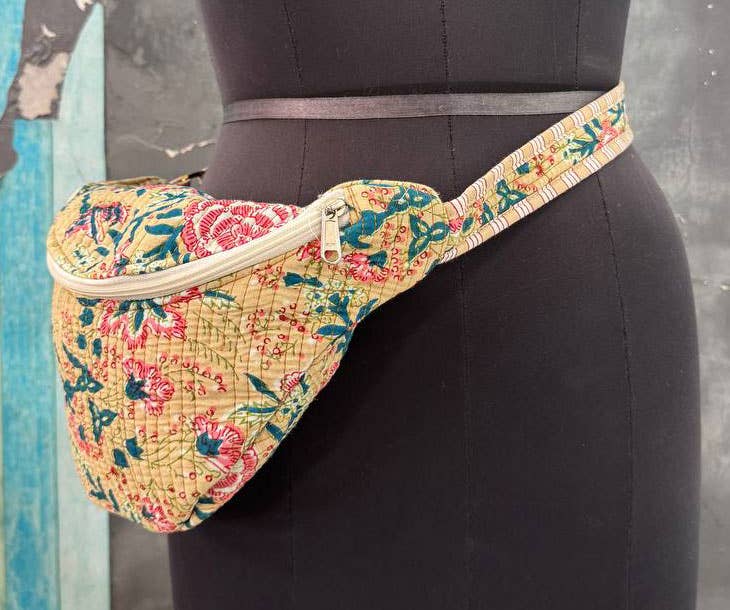 GYPSY STUDIO - Vendita all'ingrosso Marsupio - Donna - Borse in Cotone Kantha Trapuntato Boho Marsupio Avventura2