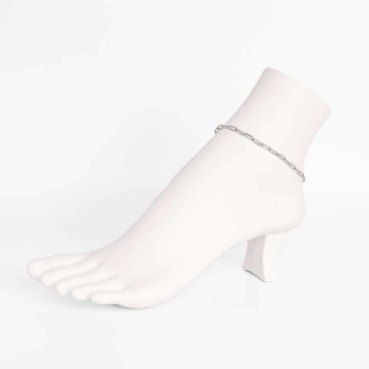 WJW - Wholesale Anklet - Paperclip Chain Anklet