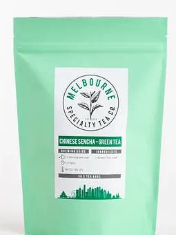 Chinese Sencha - Green Tea - Silk tea bags for wholesale by Melbourne Coffee Roasting Co