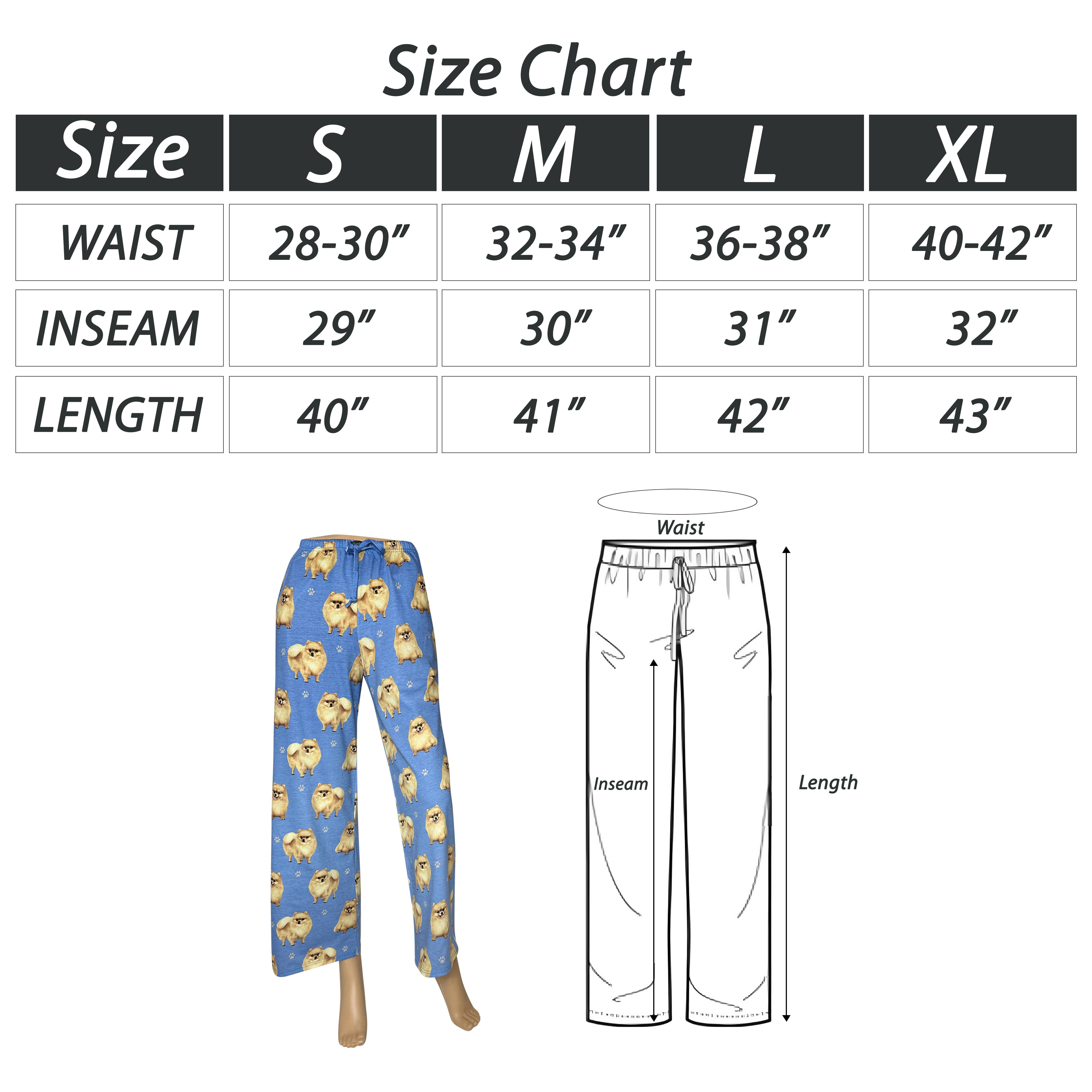 E&S Pets - Wholesale Sleepwear Bottom - Women's - Pomeranian Pajama Bottoms - Pet Lover Pajama Pants4