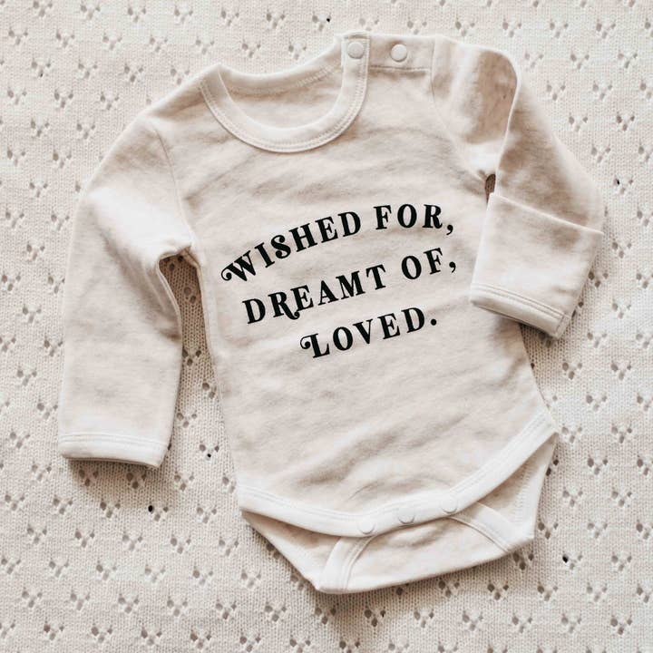 Bodysuit: Wished for, dreamt of, loved for wholesale by Bencer & Hazelnut