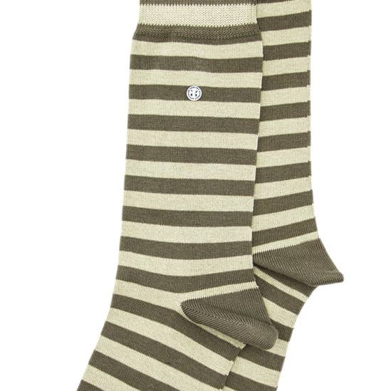 Chaussettes Harbour Stripes couleur army pour la vente par Alfredo Gonzales