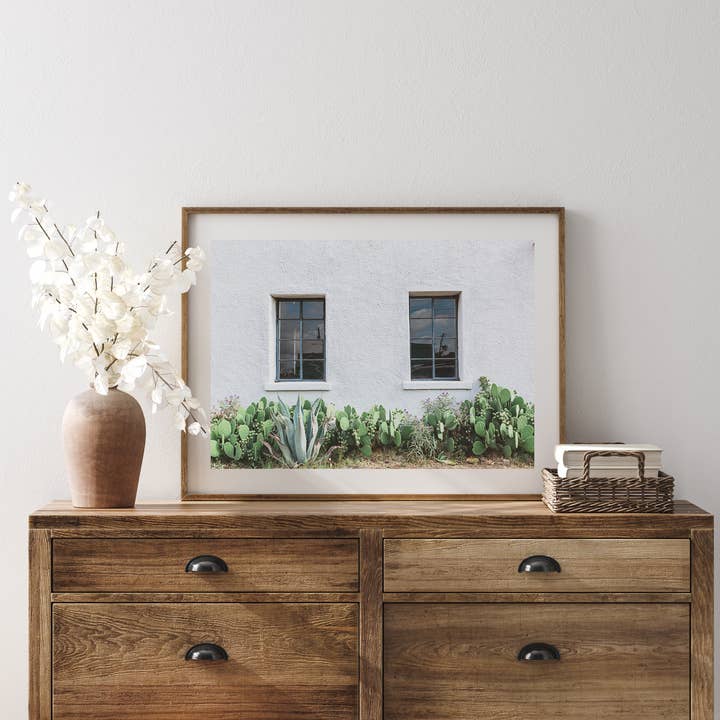 Impression photographique Marfa Cacti Texas pour la vente par Ann Hudec Photography