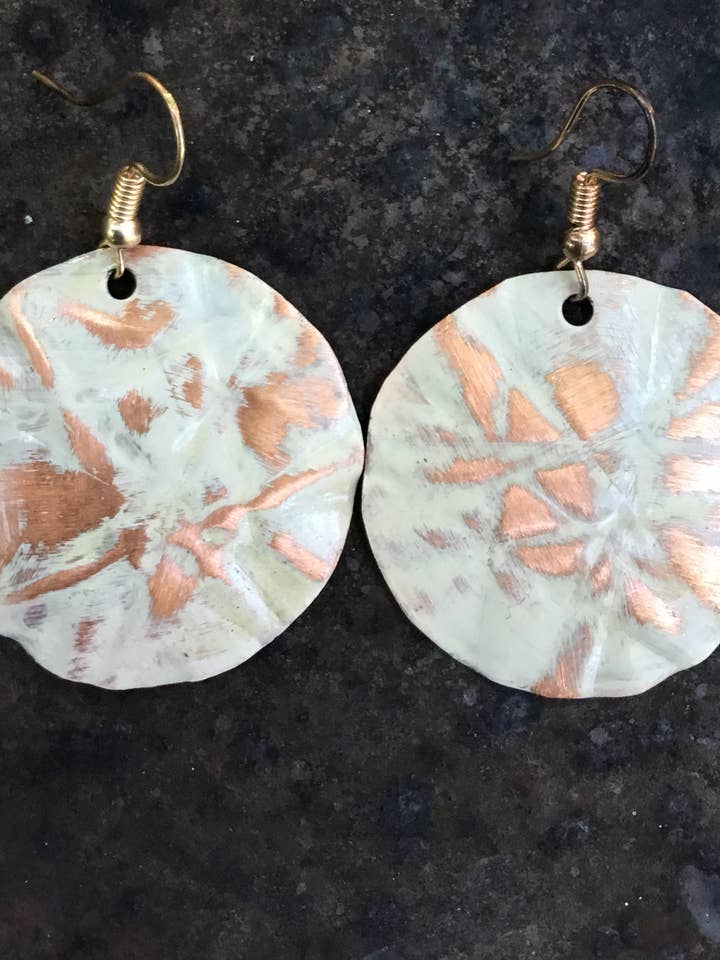 Sandstone Round PP Earrings for wholesale by Inspire Me Artworks