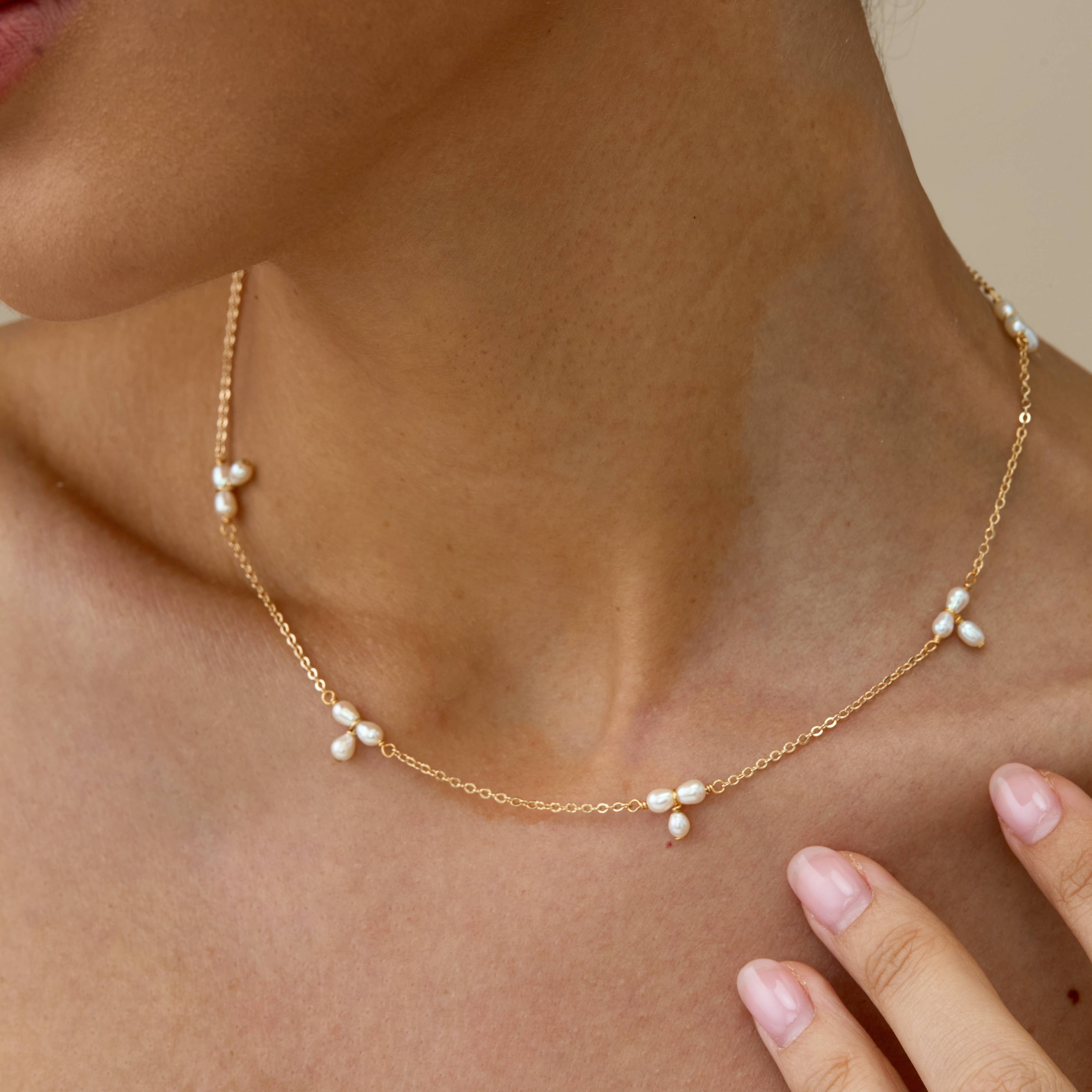 Drrtymagic - Wholesale Beaded/Pearl Necklace - Dainty Minimalist Pearl Necklace, Pearl Beads Necklace4