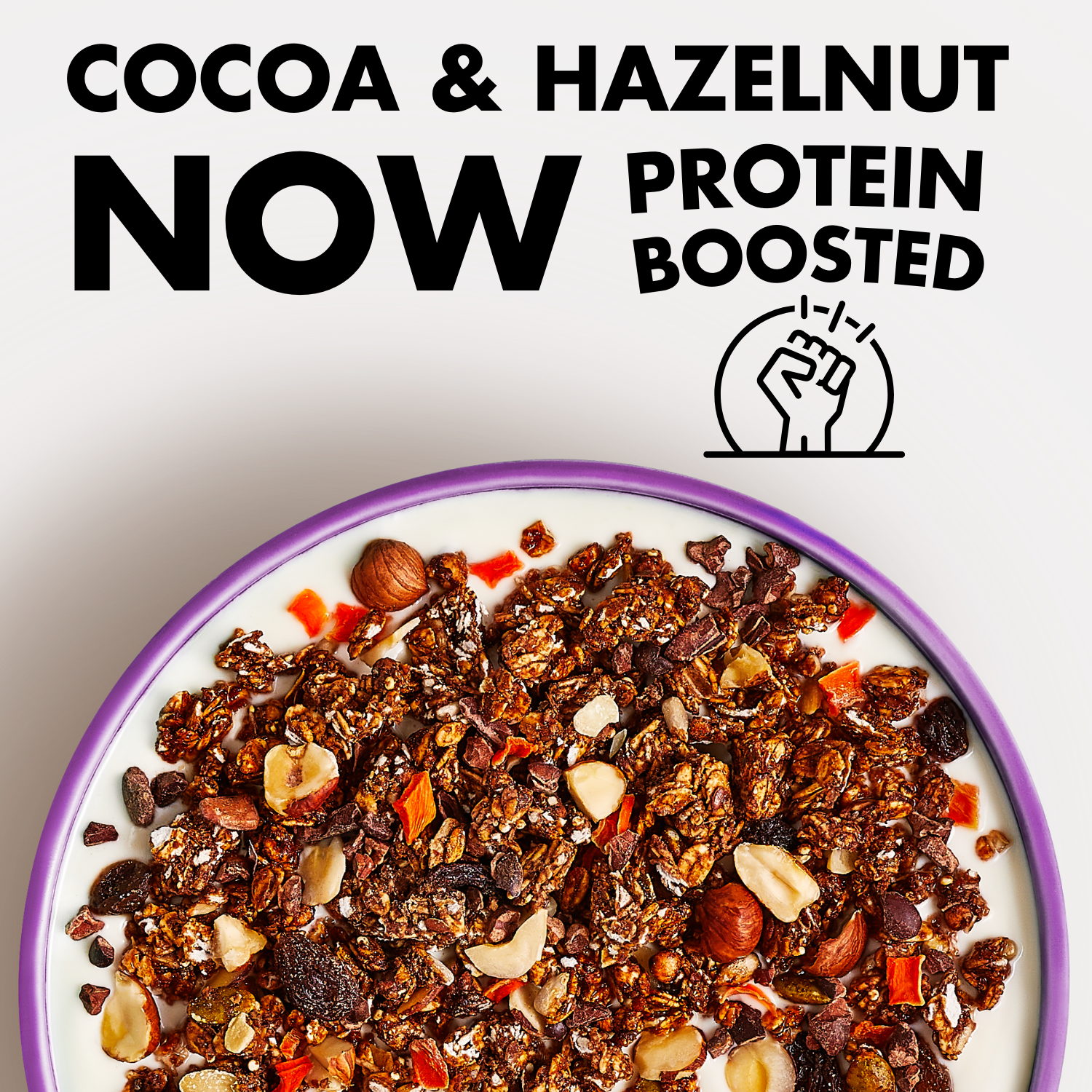 Bio & Me – wholesale Granola – Cocoa & Hazelnut Protein Boosted Gut-Loving Granola - 360g3