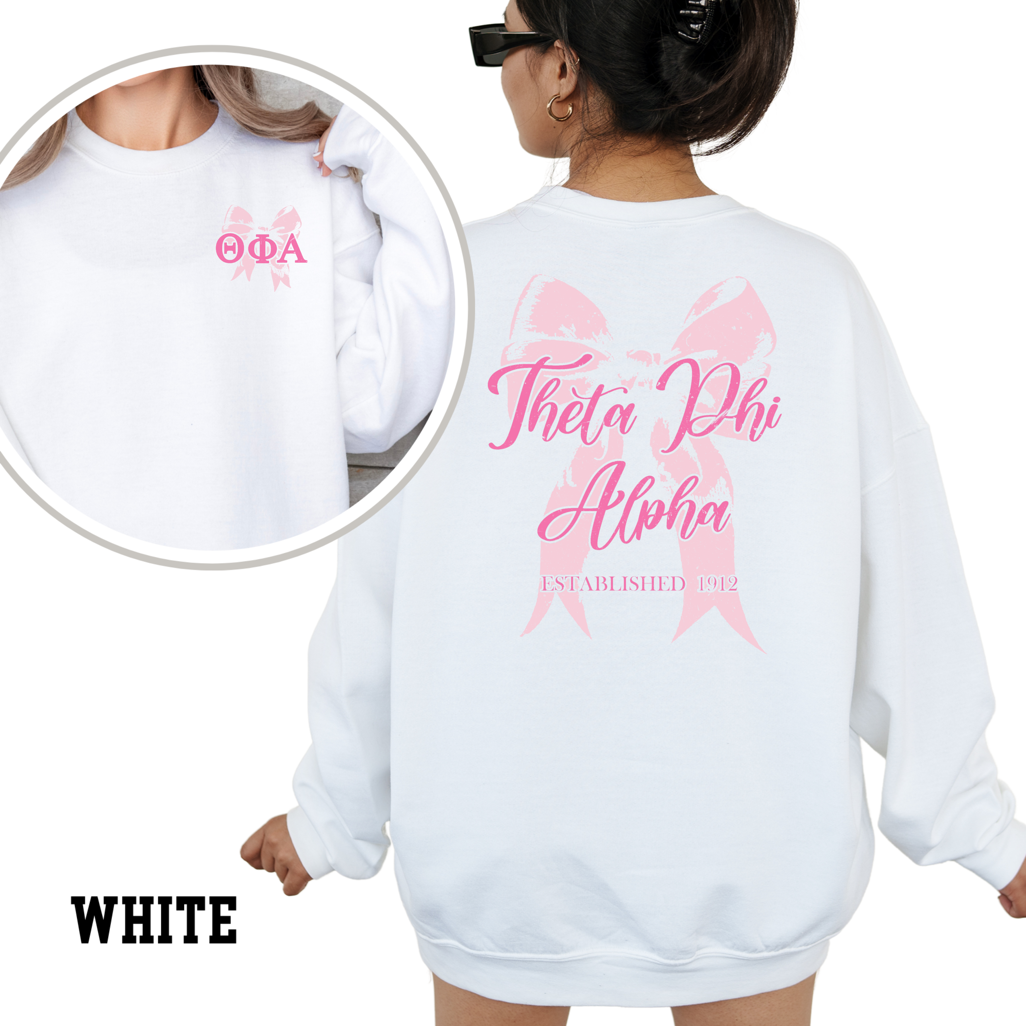 Kite and Crest - Wholesale Graphic Sweatshirt - Women's - Pink Ribbon Sorority Sweatshirt24