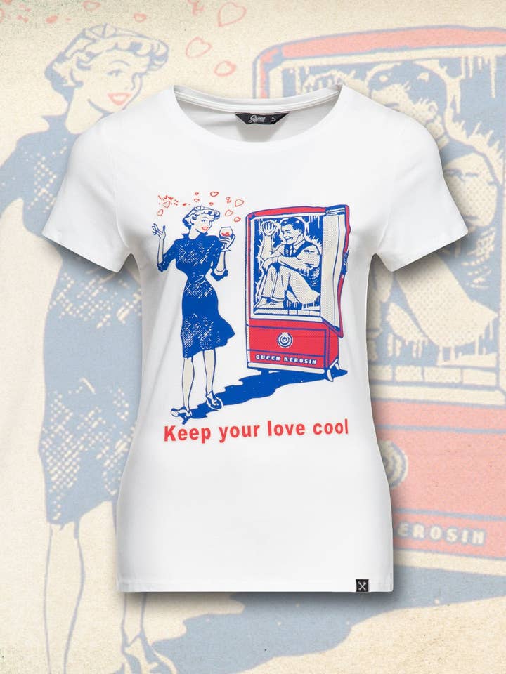 Keep Your Love Cool T-shirt voor wholesale door KING KEROSIN