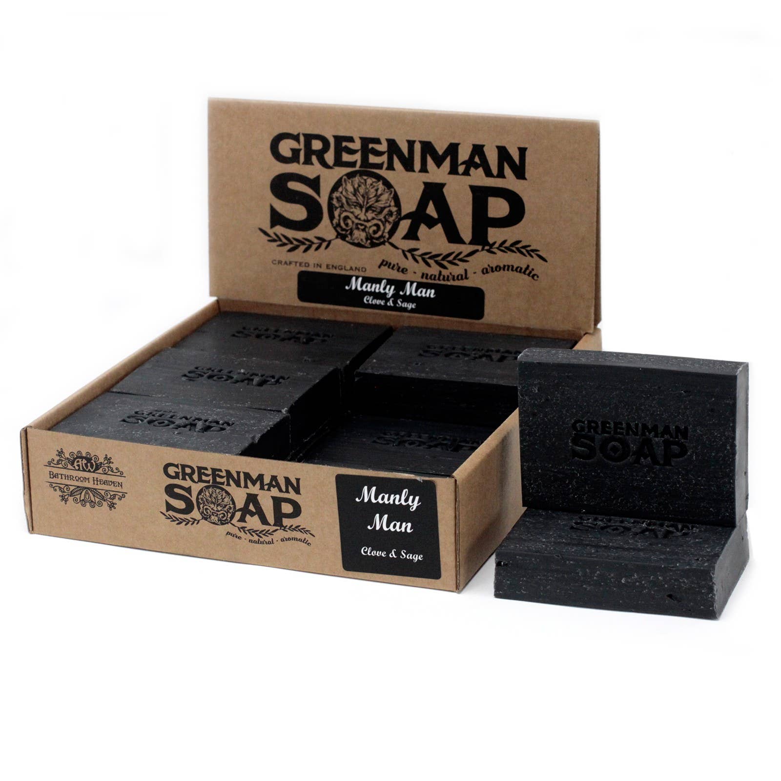 Ancient Wisdom – wholesale Bar soap – Men's – Greenman Soap 100g - Manly Man1