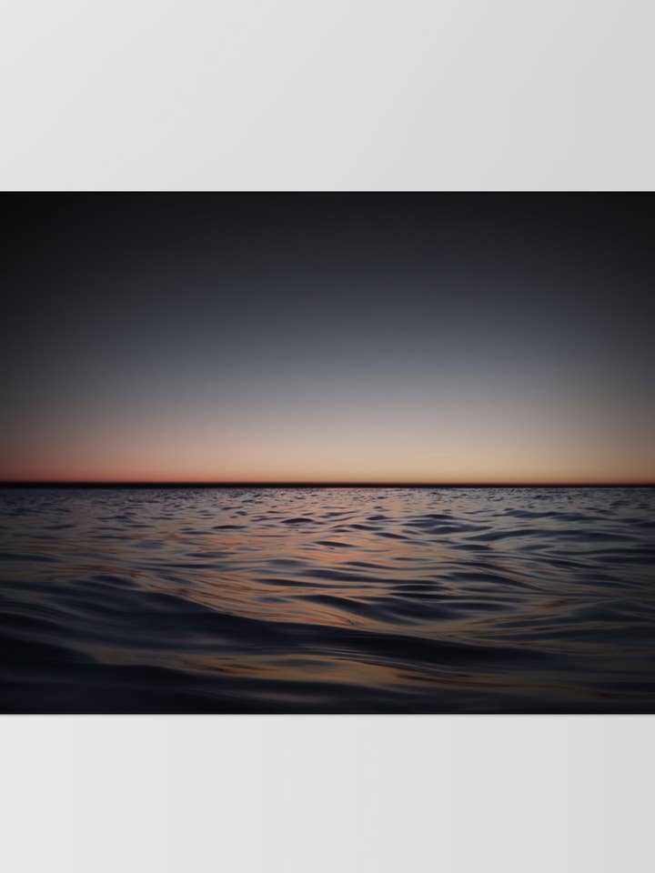 Waves Dark Ocean Art Print. Dramatic Beach Photo Wall Art for wholesale by PRINT AND PROPER